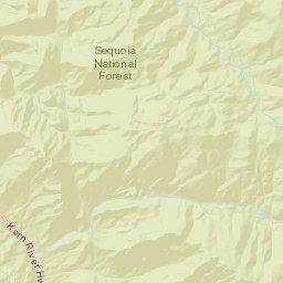 Forest Route 22s12, Sequoia National Forest Street Map