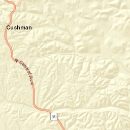 Cushman Arkansas Street Map