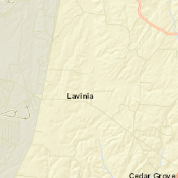 Lavinia Tennessee Street Map