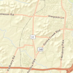 West Harpeth Tennessee Street Map