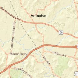 Rudderville Tennessee Street Map