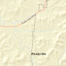 Readyville Tennessee Street Map