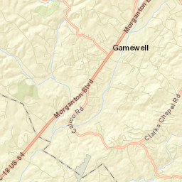 Gamewell Street Map