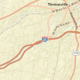 Thomasville Street Map