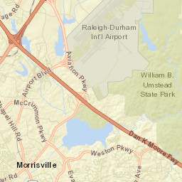Morrisville Street Map