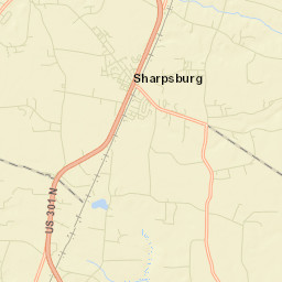 Sharpsburg Street Map