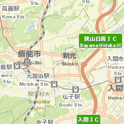 Hannō-shi Street Map