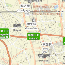 Sōka Shi Street Map