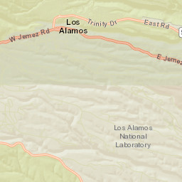Santa Fe National Forest Quemazon Trail Los Alamos NM Street Map
