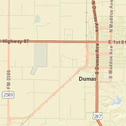 Dumas Street Map