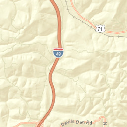 Woolsey Arkansas Street Map