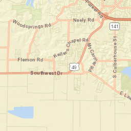 Valley View Arkansas Street Map