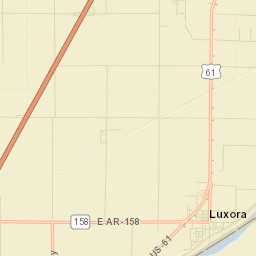 Tuckertown Arkansas Street Map