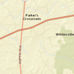 20855 State Highway 22, Wildersville, TN Street Map