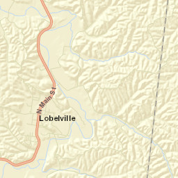 Lobelville Tennessee Street Map