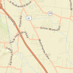 Tulip Hill Estates Tennessee Street Map