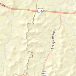 Cateston Tennessee Street Map
