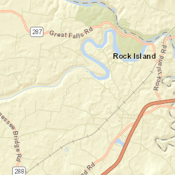 Rock Island Tennessee Street Map