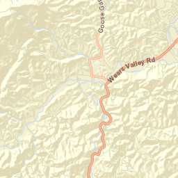 Waldens Creek Tennessee Street Map