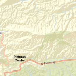 Pittman Center Tennessee Street Map