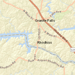 Rhodhiss Street Map