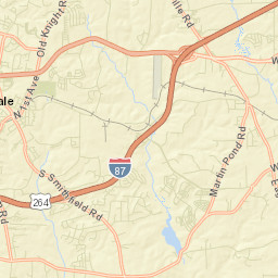 Knightdale Street Map