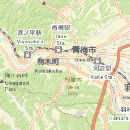 Ōme Street Map