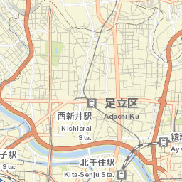 Adachi Ku Street Map