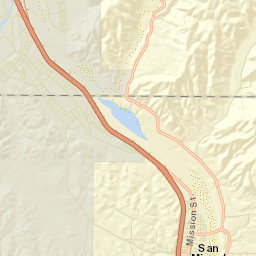 San Miguel California Street Map