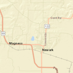 Magness Arkansas Street Map