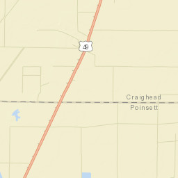 Otwell Arkansas Street Map