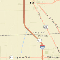 Davis Spur Arkansas Street Map