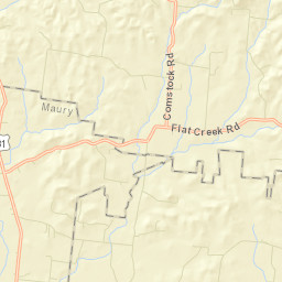Lees Corner Tennessee Street Map
