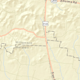 Riggs Crossroads Tennessee Street Map