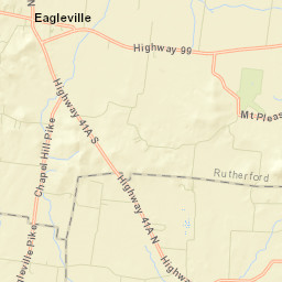 Eagleville Tennessee Street Map
