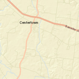 Centertown Tennessee Street Map