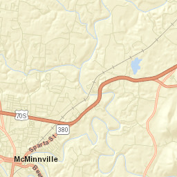 McMinnville Tennessee Street Map