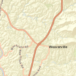Weaverville Street Map