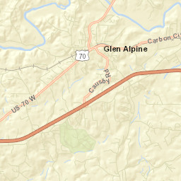 Glen Alpine Street Map