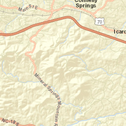 Connelly Springs Street Map