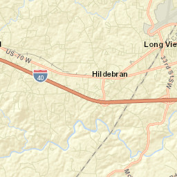 Hildebran Street Map