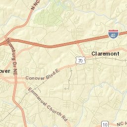 Claremont Street Map