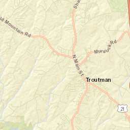Troutman Street Map