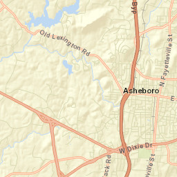 Randolph County Street Map