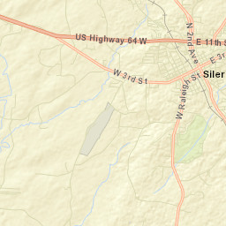 Siler City Street Map