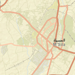 M’Sila Street Map