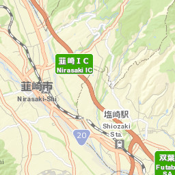 Nirasaki Street Map