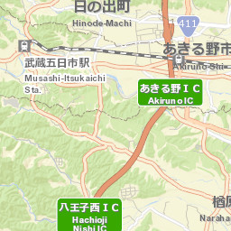 Akiruno-shi Street Map