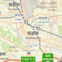 Akishima-shi Street Map