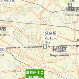 Suginami-ku Street Map